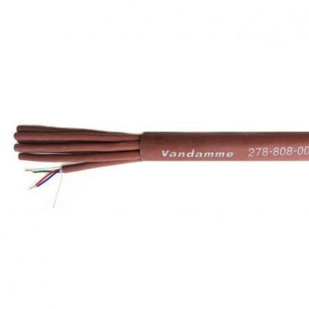 Van Damme Install Grade Brown Series Ecoflex Starquad LSZH Multicore 8 Pair